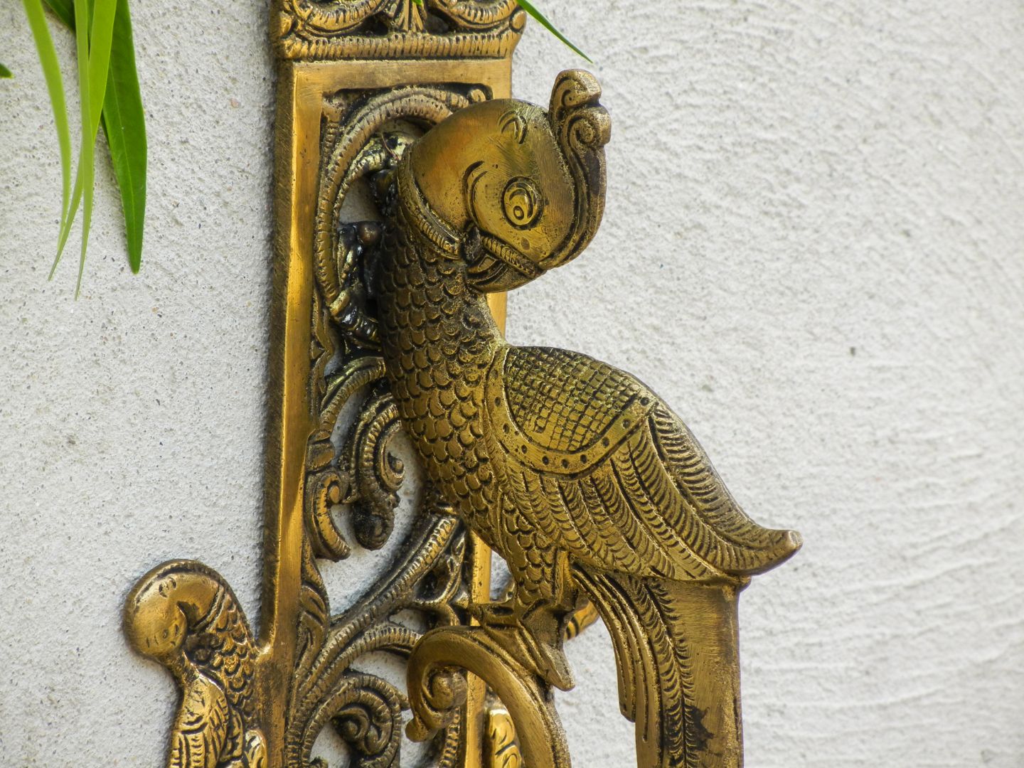 BRASS PEACOCK WALL HANGER