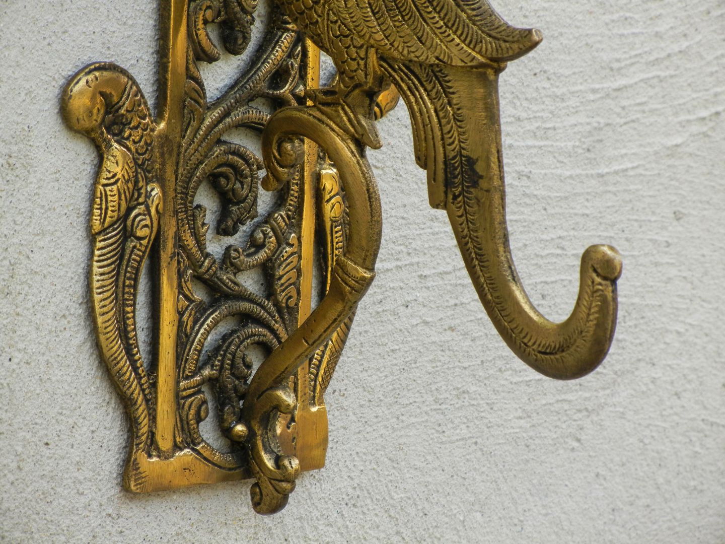 BRASS PEACOCK WALL HANGER