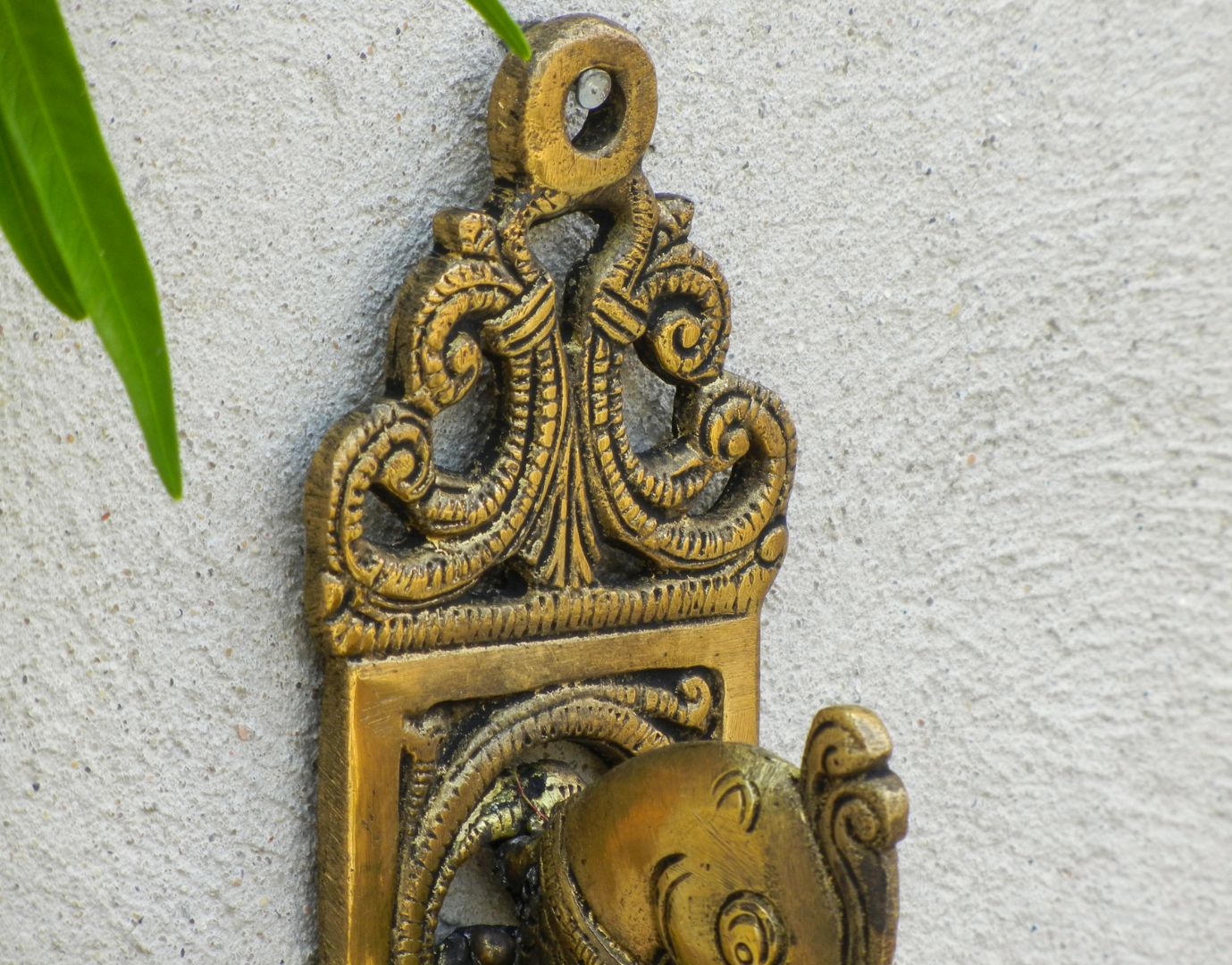 BRASS PEACOCK WALL HANGER