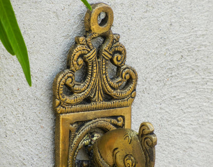 BRASS PEACOCK WALL HANGER