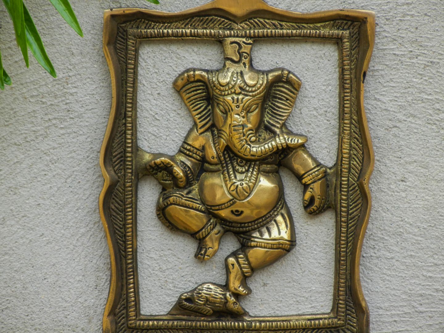 BRASS GANESHA BELL WALL HANGING