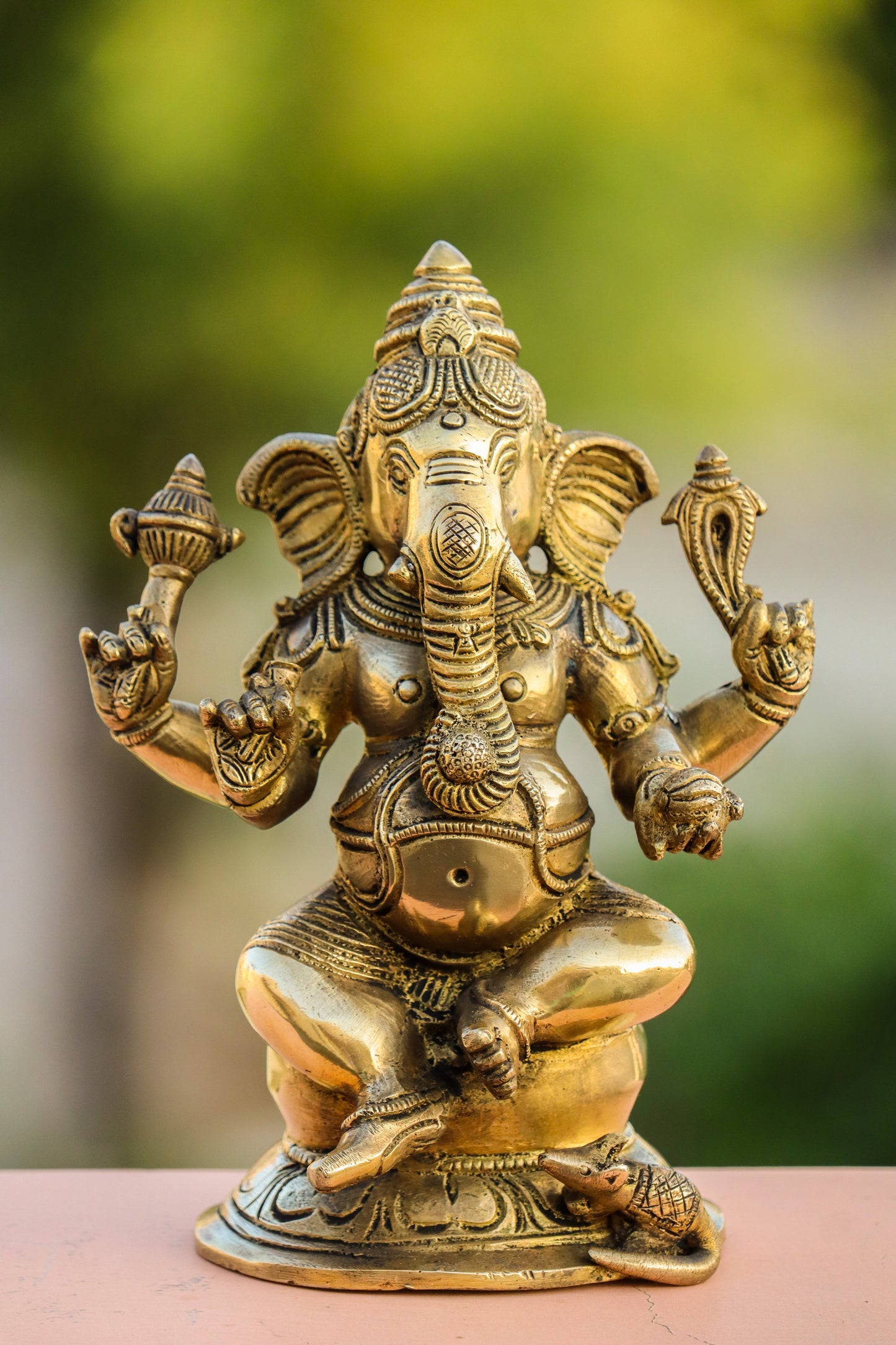 BRASS GANESHA STATUE