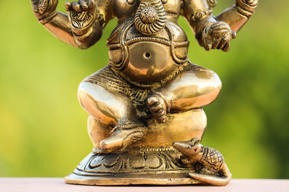 BRASS GANESHA STATUE