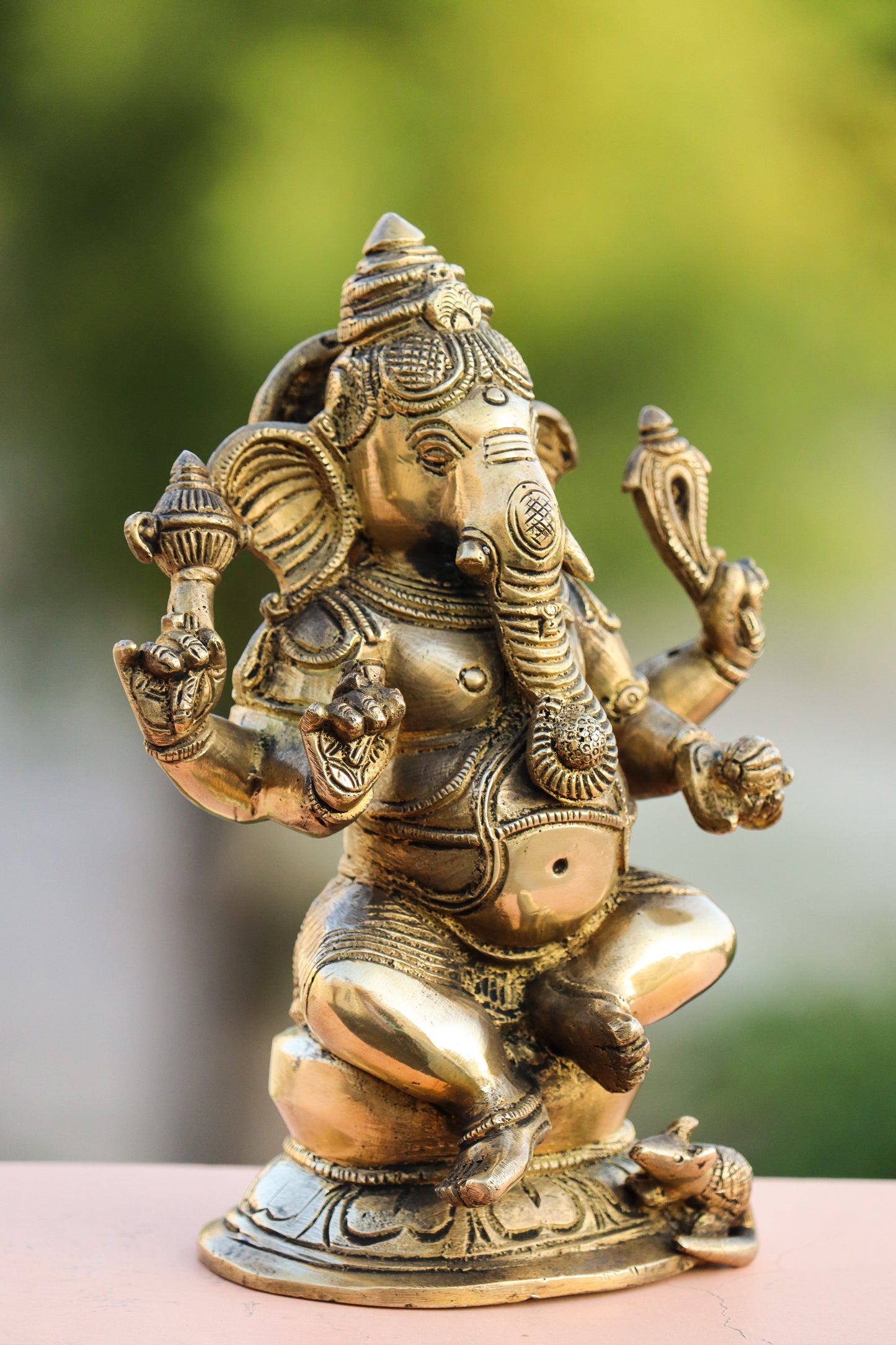 BRASS GANESHA STATUE