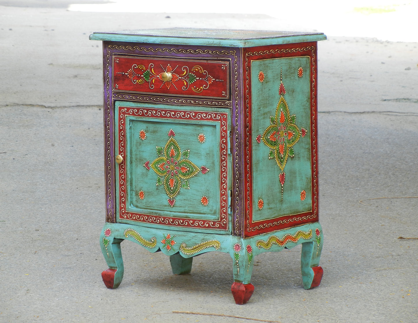 Wooden Painted Cabinet, Bedside