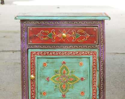 Wooden Painted Cabinet, Bedside