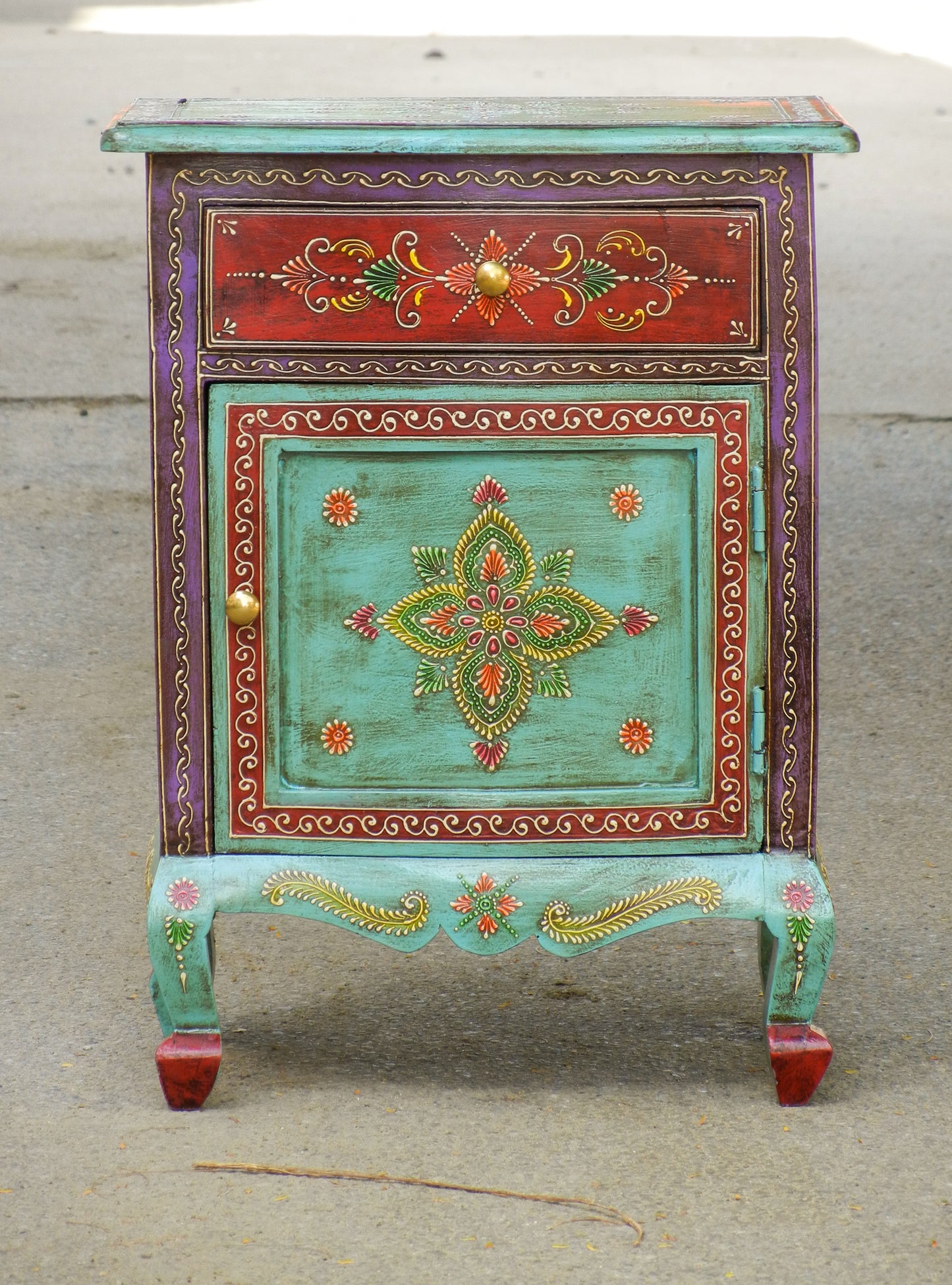 Wooden Painted Cabinet, Bedside