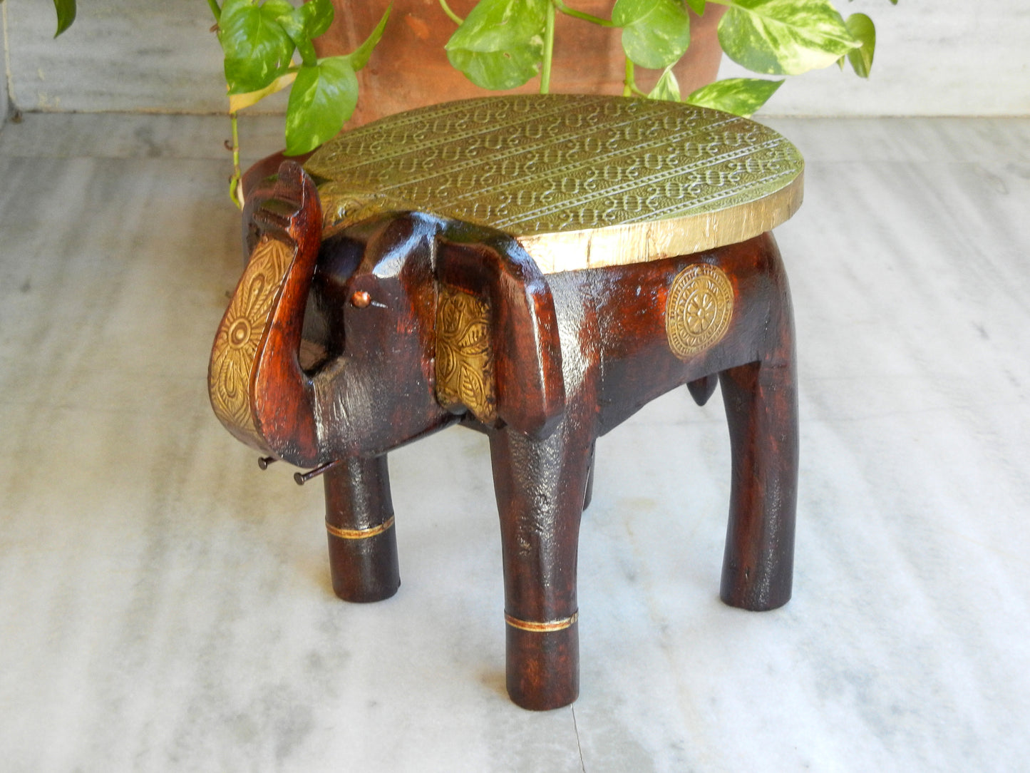 Wooden Handmade Miniature Elephant Stool