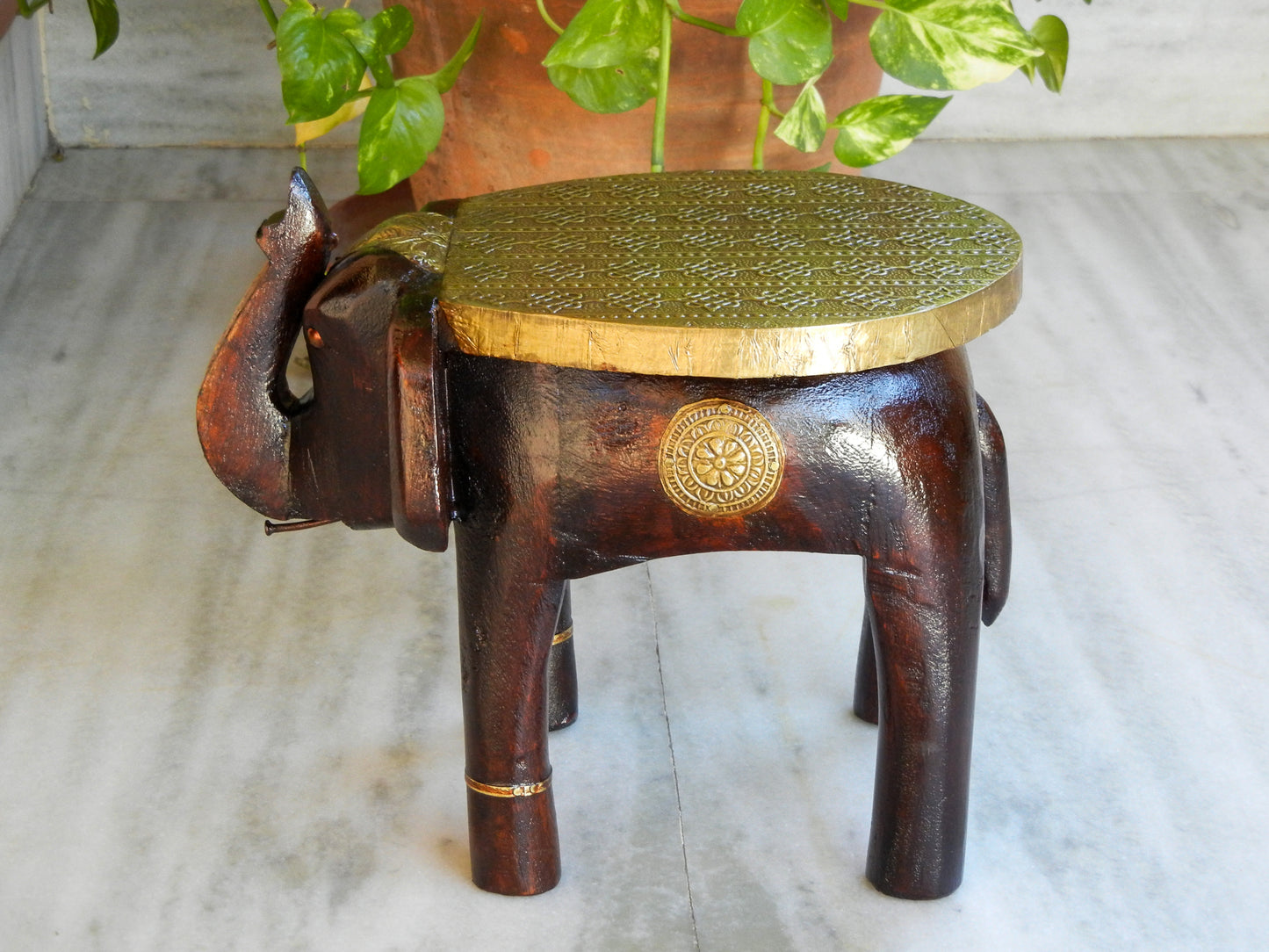 Wooden Handmade Miniature Elephant Stool