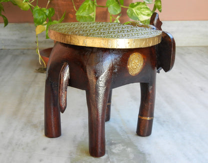 Wooden Handmade Miniature Elephant Stool