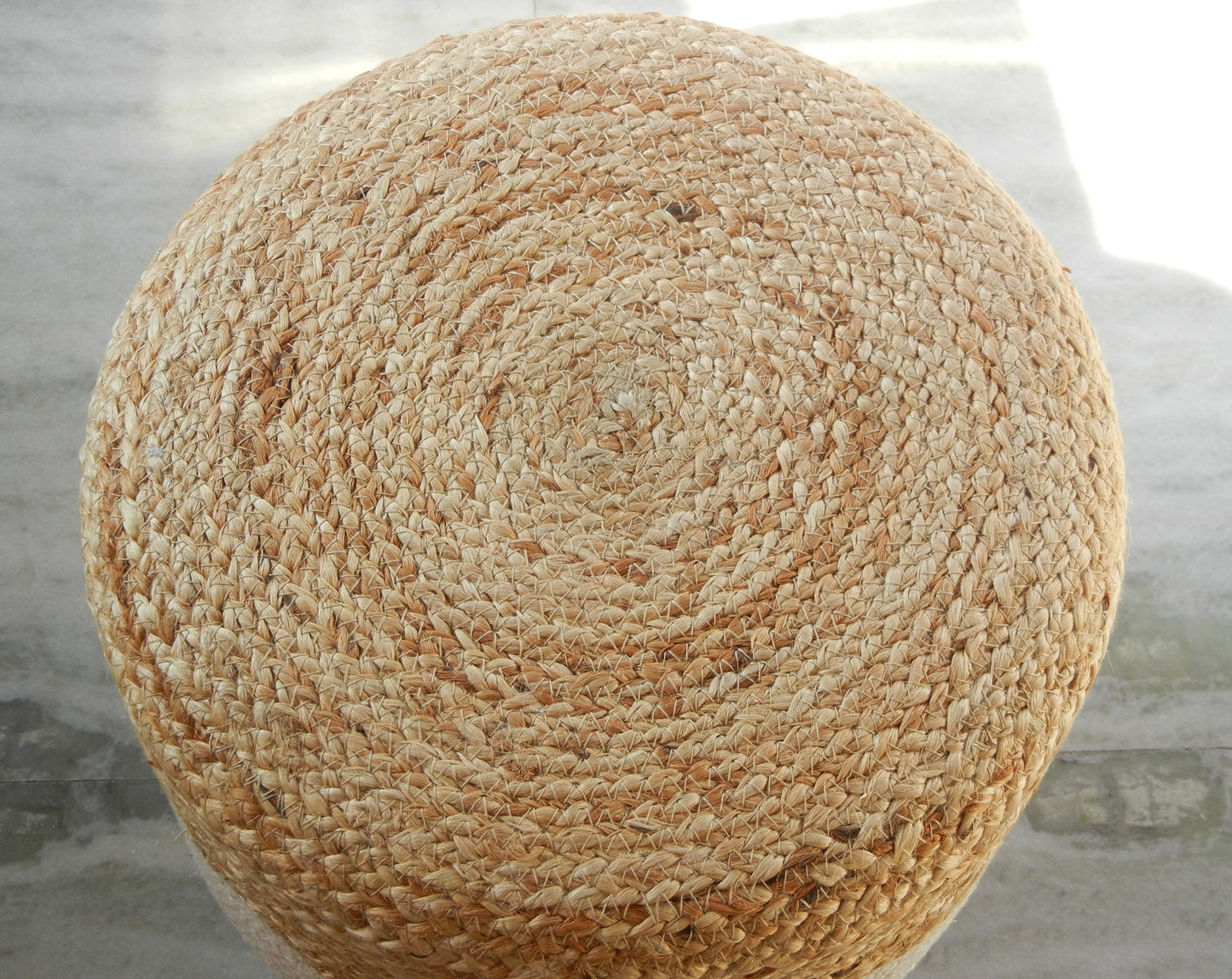 Wooden Boho Pouf