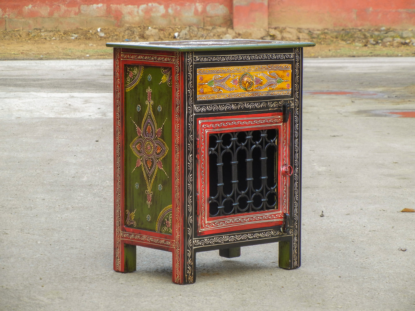 Wooden Painted Cabinet, Bedside