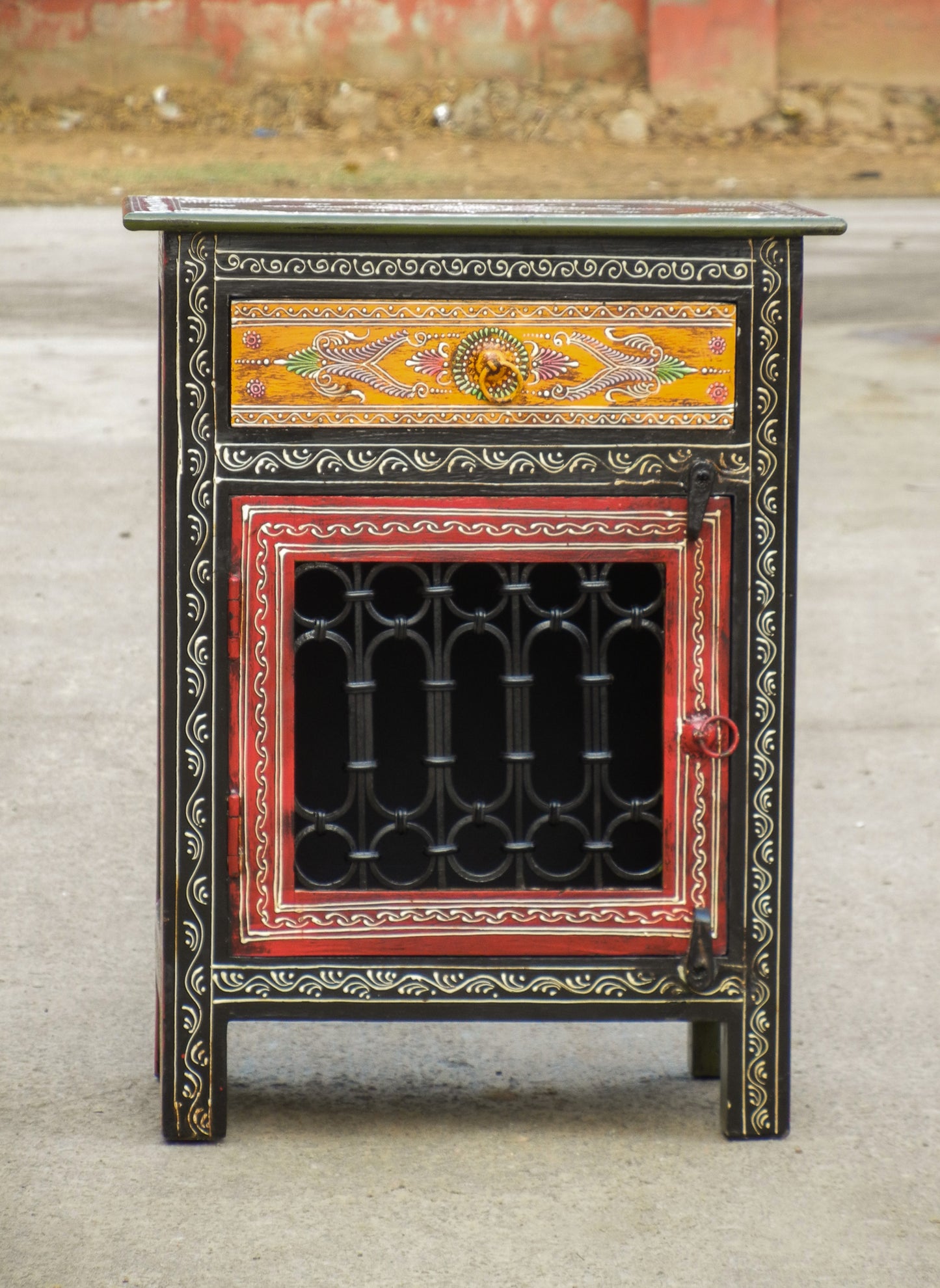 Wooden Painted Cabinet, Bedside