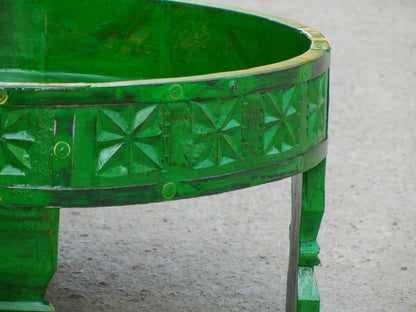 Wooden Chakki Table (Green)