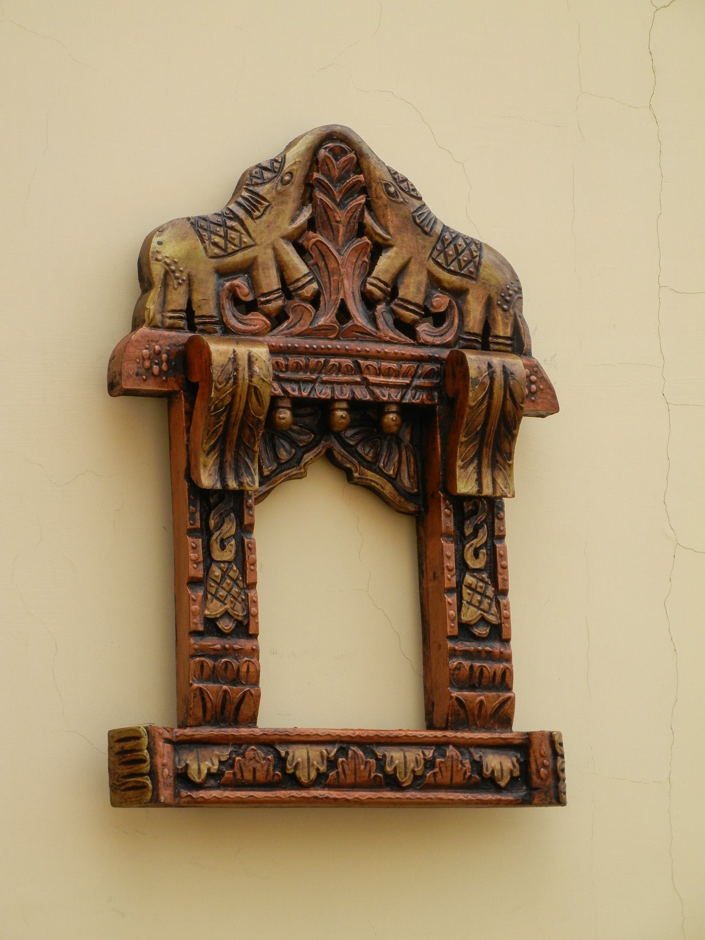 Wooden Painted Jharokha, Wall Decor, Wall Hanging