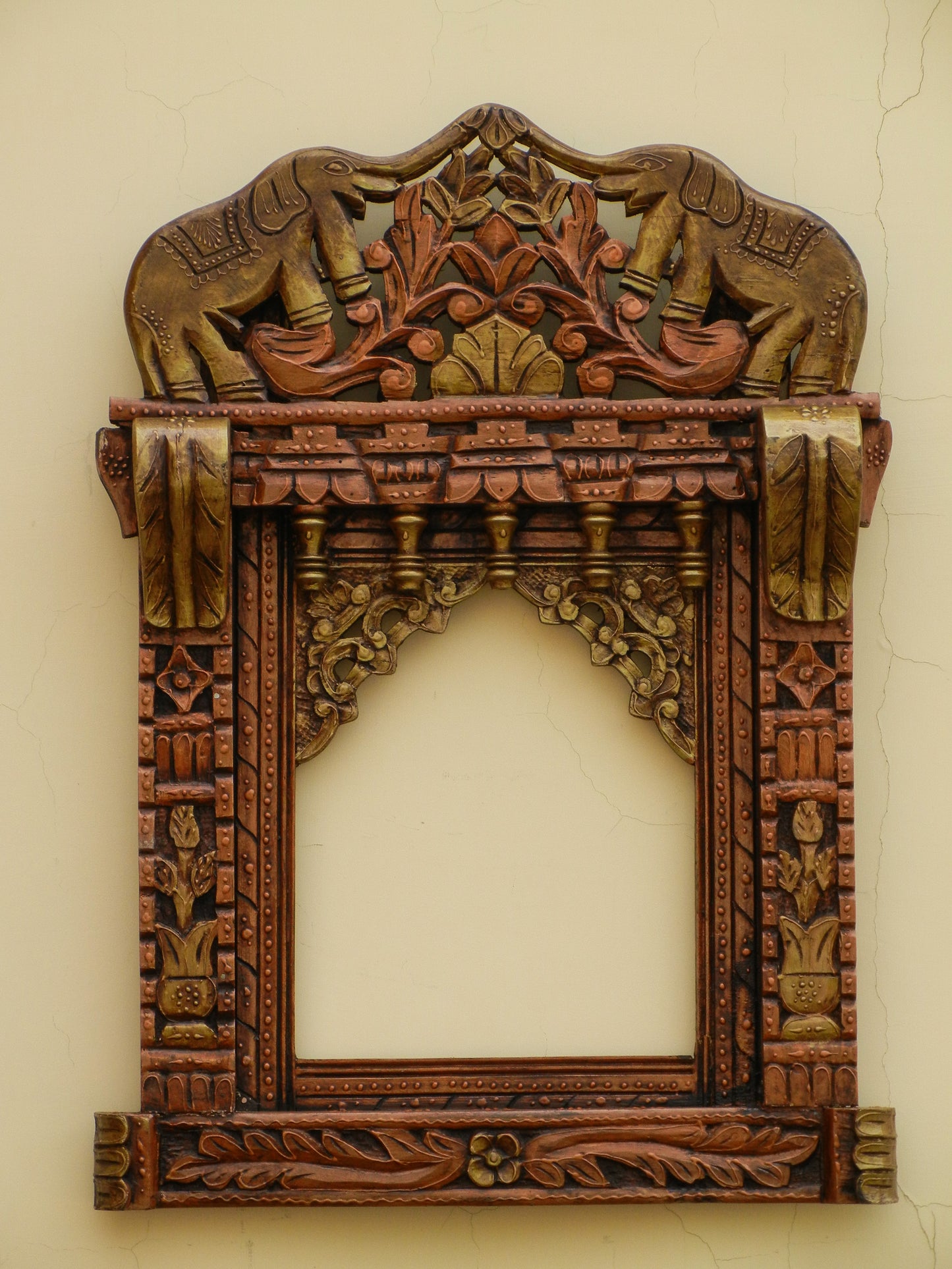 Wooden Painted Jharokha, Wall Decor, Wall Hanging