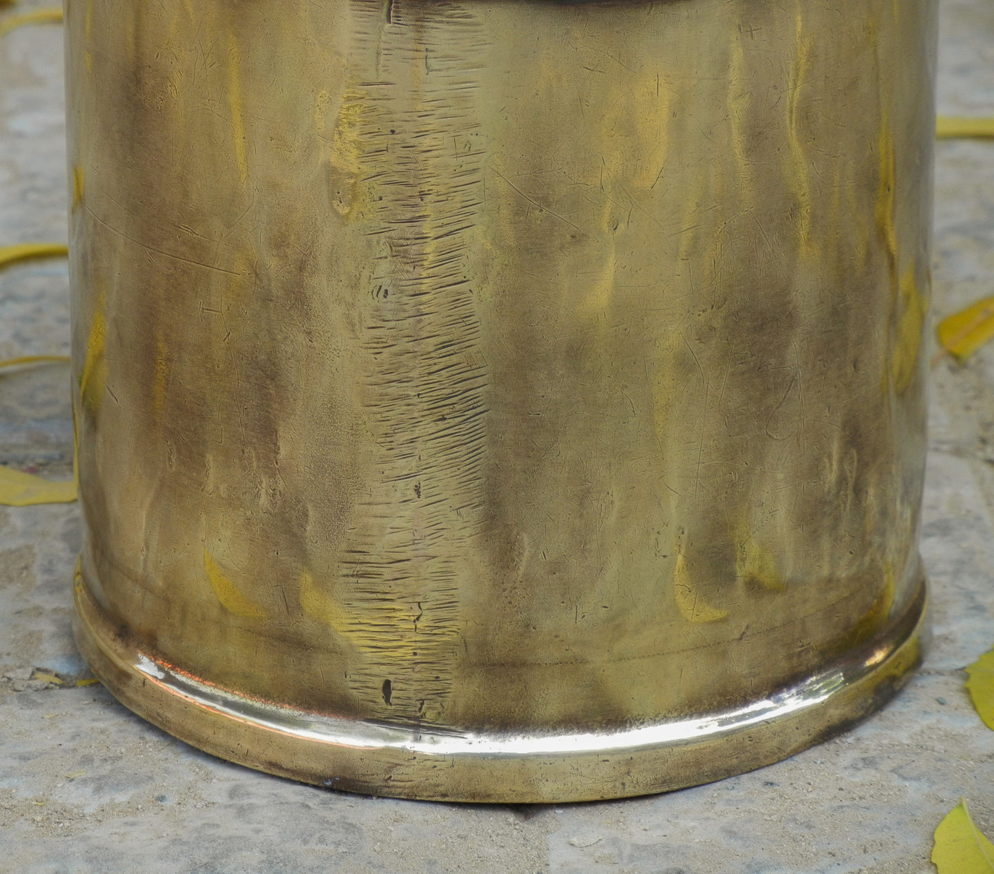 Old Vintage Brass Milk Can, Container