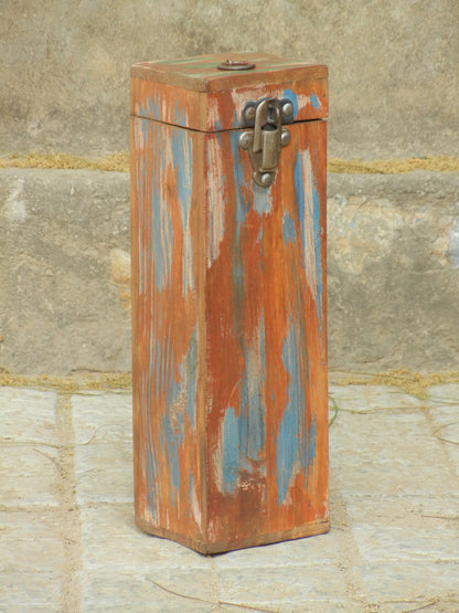 Wooden Painted Bottle Holder