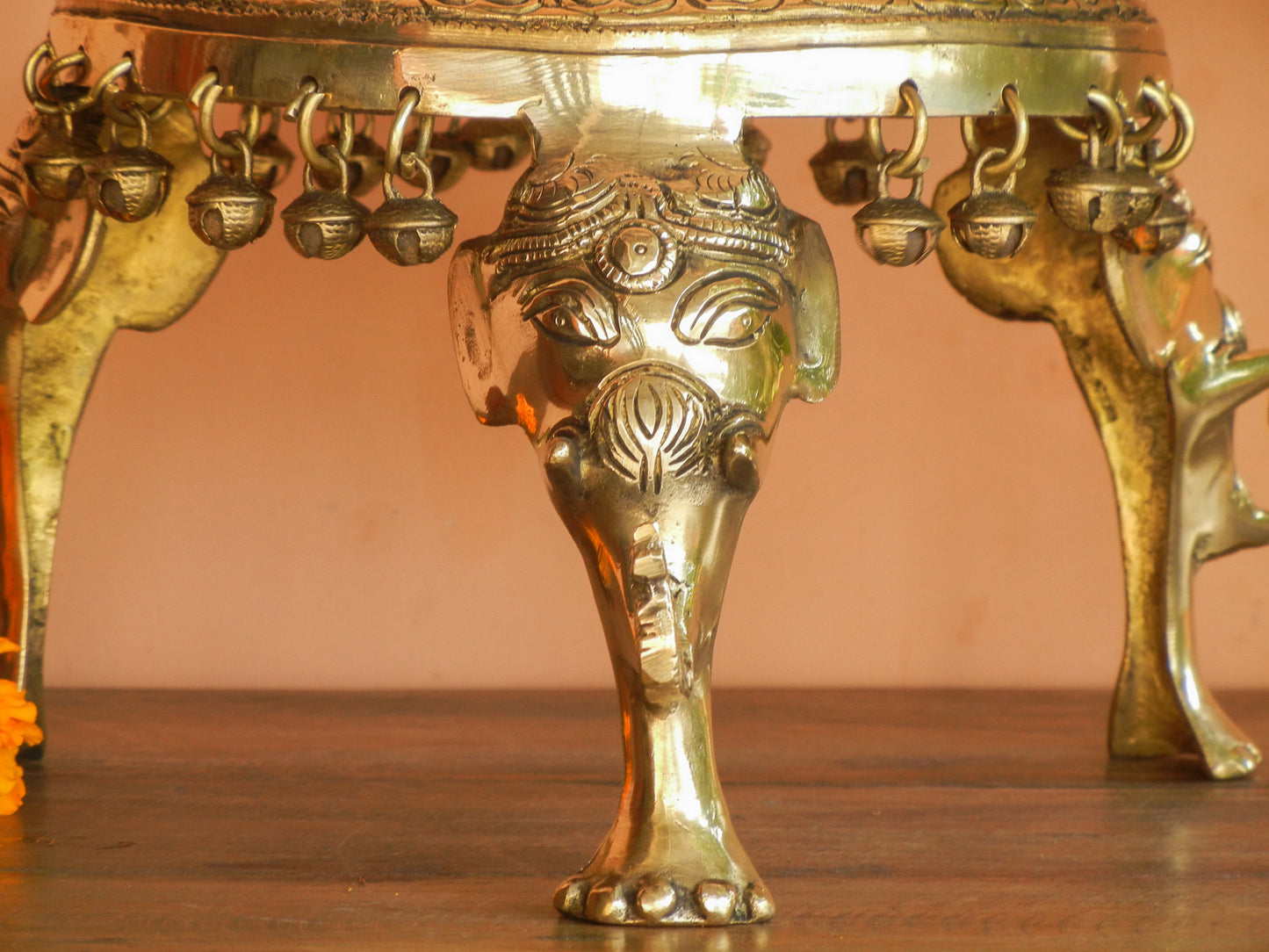 Brass Round Chowki