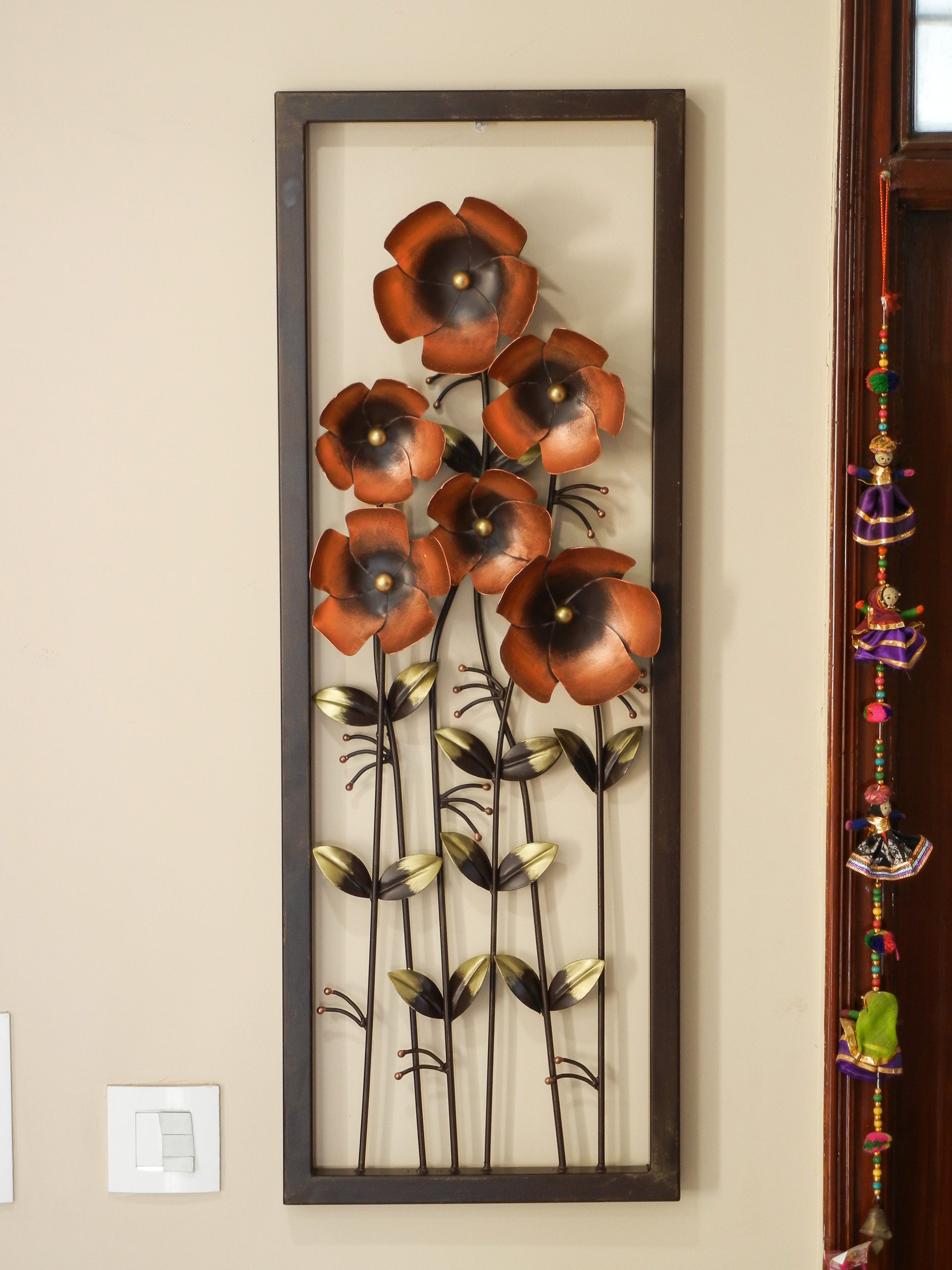 Shivay Arts Metal Flower Wall Decor