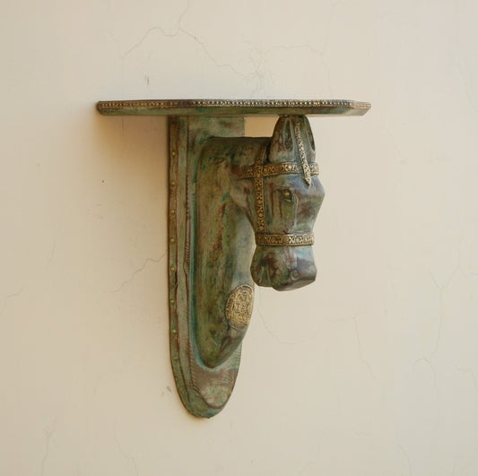 Wooden Rustic Horse Wall Bracket